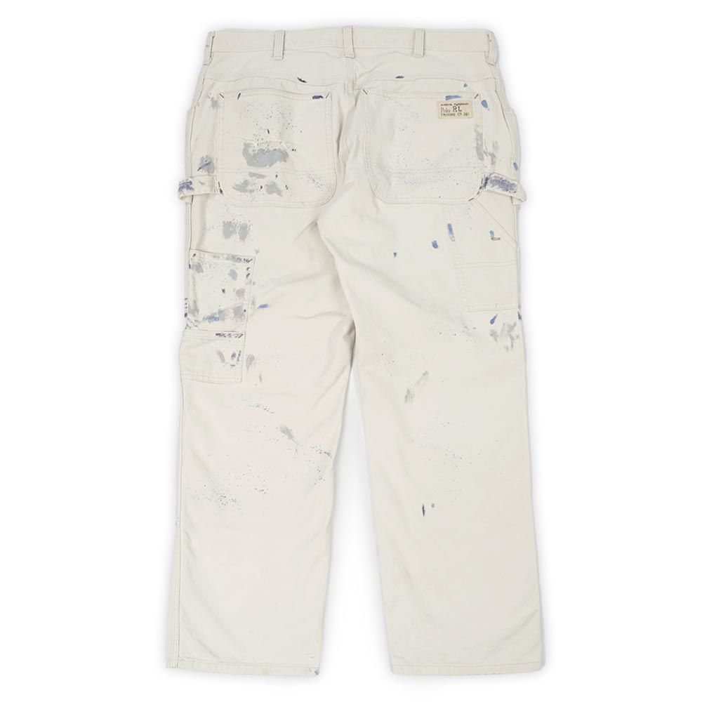 ホワイト ダブルニー ペンキ ポロラルフローレン POLO RALPH LAUREN