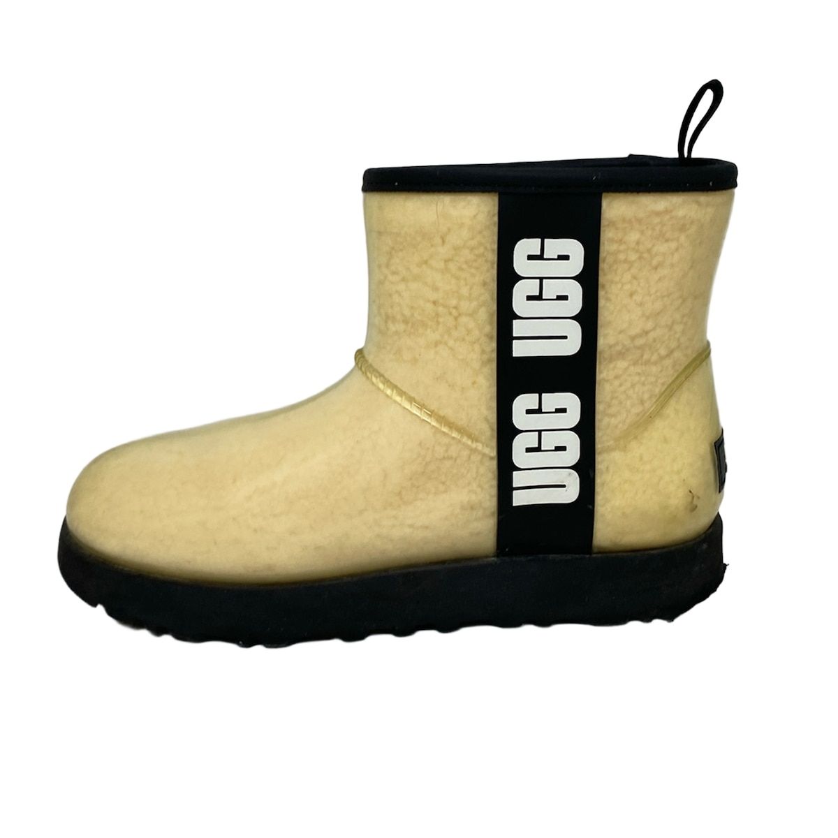 UGG アグ レインブーツ 23 レディース クラシック クリア ミニ 1113190 クリア×ベージュ×黒 インソール取外し可