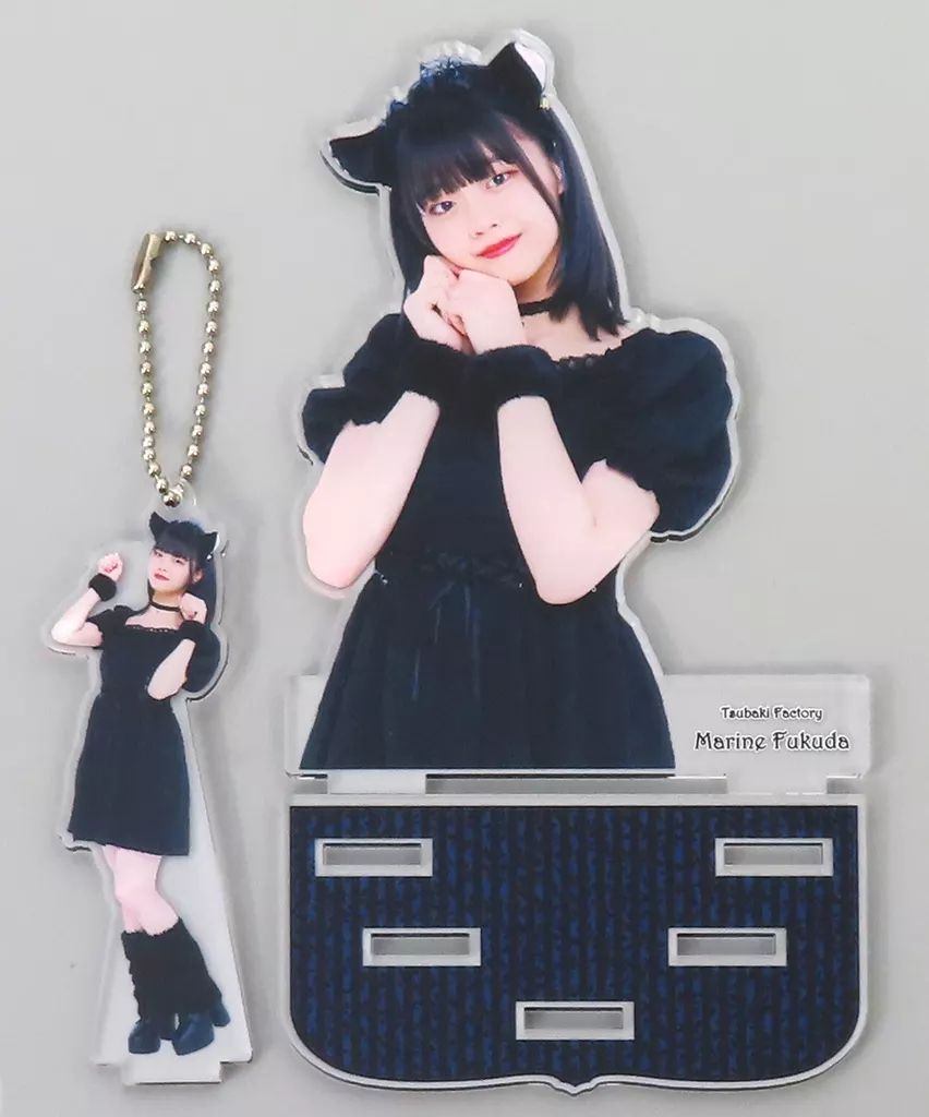 中古】キーホルダー 福田真琳(つばきファクトリー) フィギュアスタンド