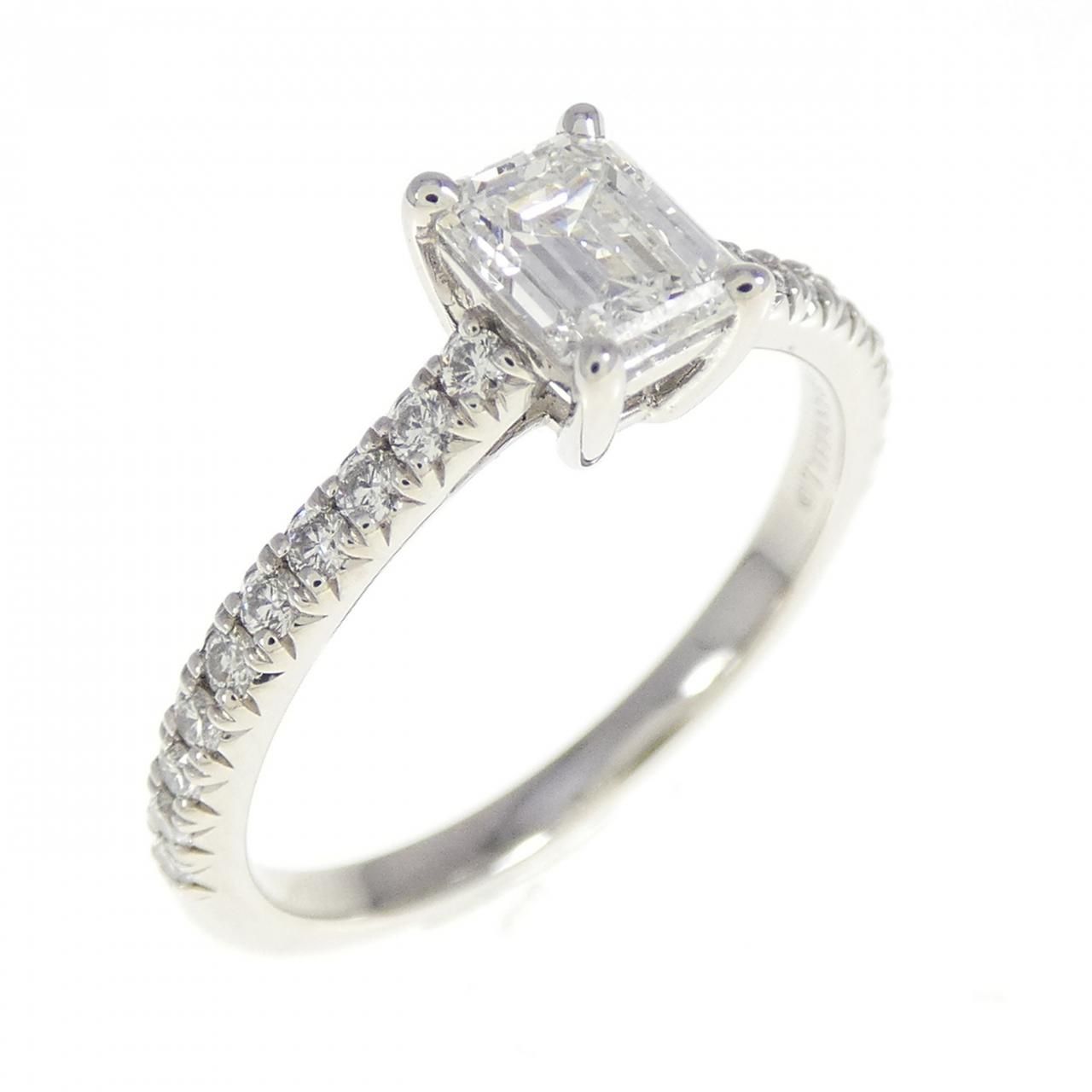 ティファニー ノヴォ リング 0.48CT H VS1 エメラルドカット