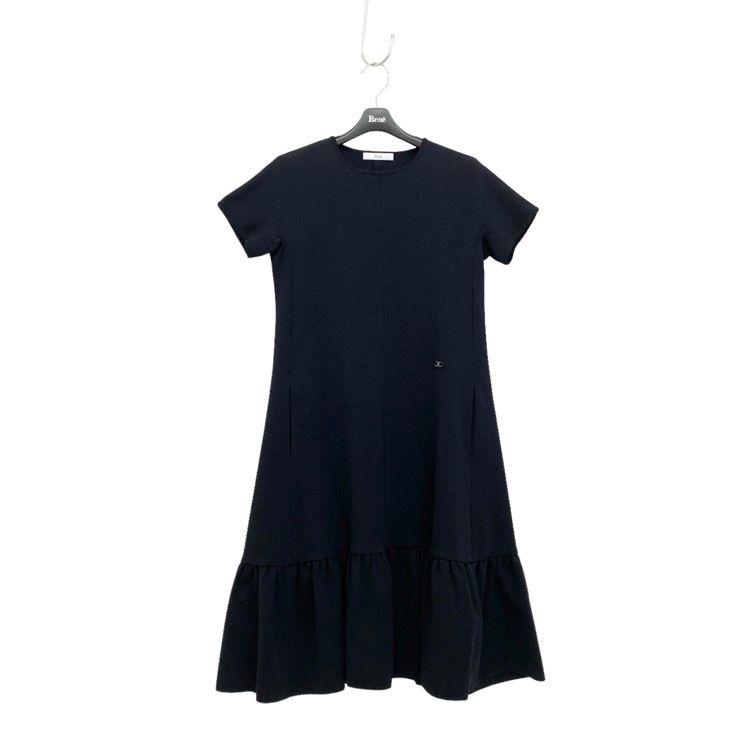 Rene ルネ ニット ワンピース ブラック 36 6112560 - メルカリ