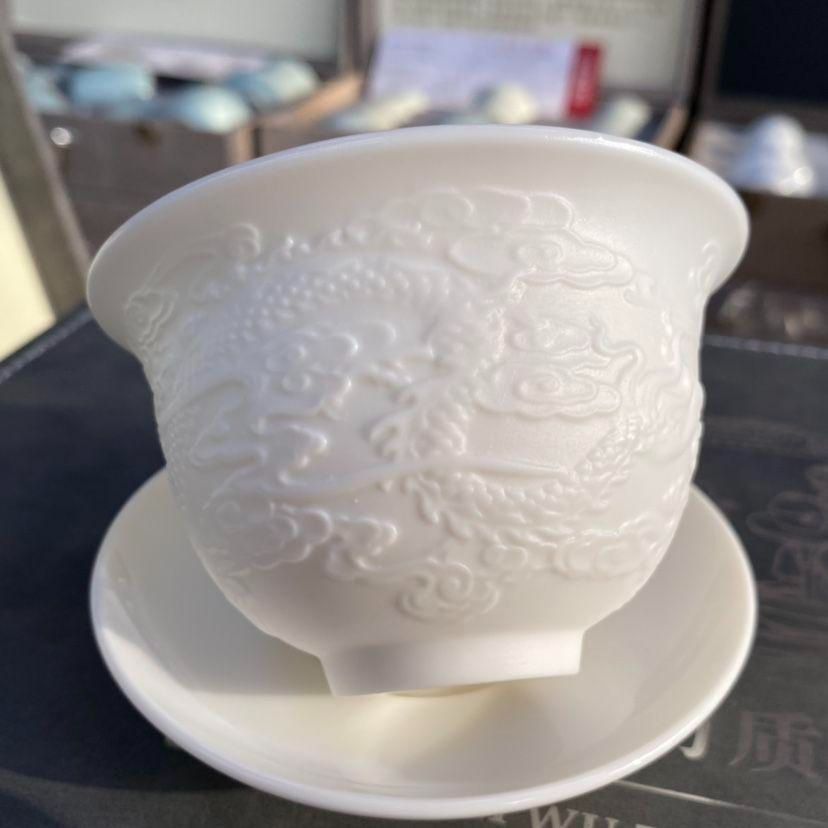 中国茶器 浮彫り龍紋功夫茶器セット 新品未使用 茶器セット | 浮彫龍 | 中国茶具 - 中国貿易公司オンライン