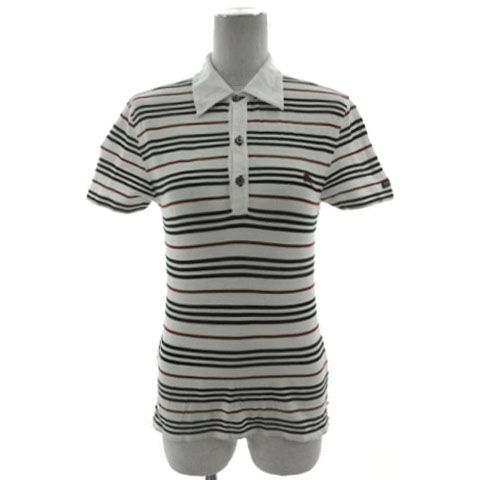 ꒰BURBERRY BLACK LABEL꒱日本製 Tシャツ白灰色 半袖 綿素材（BURBERRY  