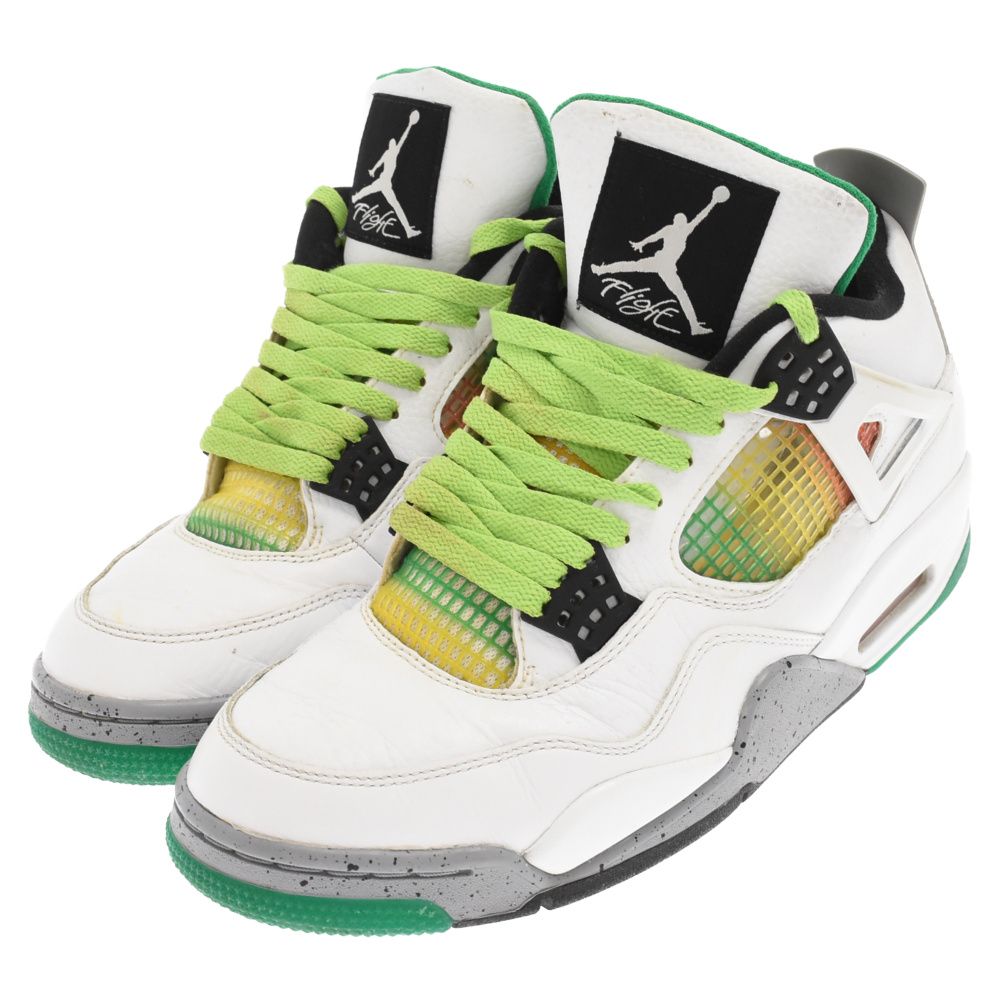 NIKE (ナイキ) WMNS AIR JORDAN 4 RETRO LUCID GREEN AQ9129-100