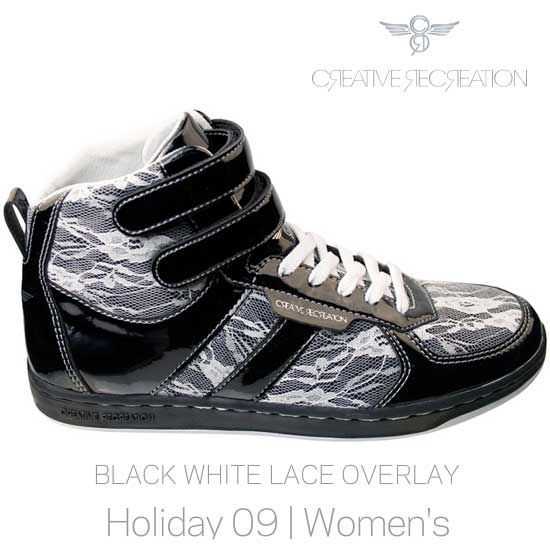 限定SALE，大得価 クリエイティブ レクリエーション ディココ ブラック/ホワイト/レース オーバーレイ Creative Recreation DICOCO WOMENS Black/White/LaceOverlay WCR3949 スニーカー