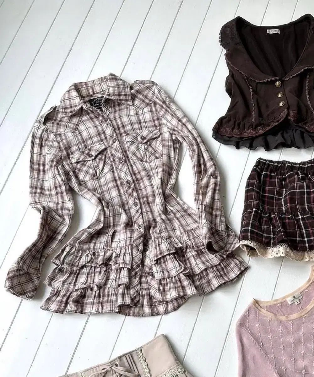 スカート フリル