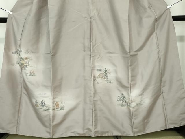 平和屋着物○訪問着 紬地 青海波 正絹 逸品 未使用 AABC9800ph 平和