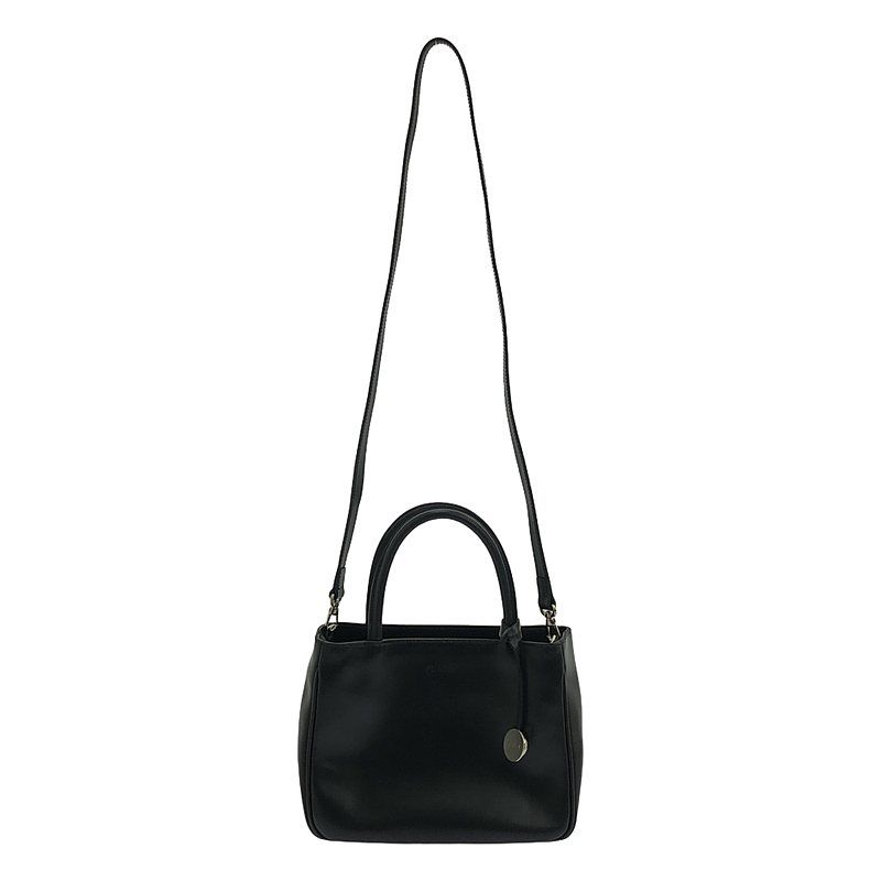 FURLA | フルラ | ロゴ レザー 2WAY ショルダー ハンドバッグ | ブラック | レディース