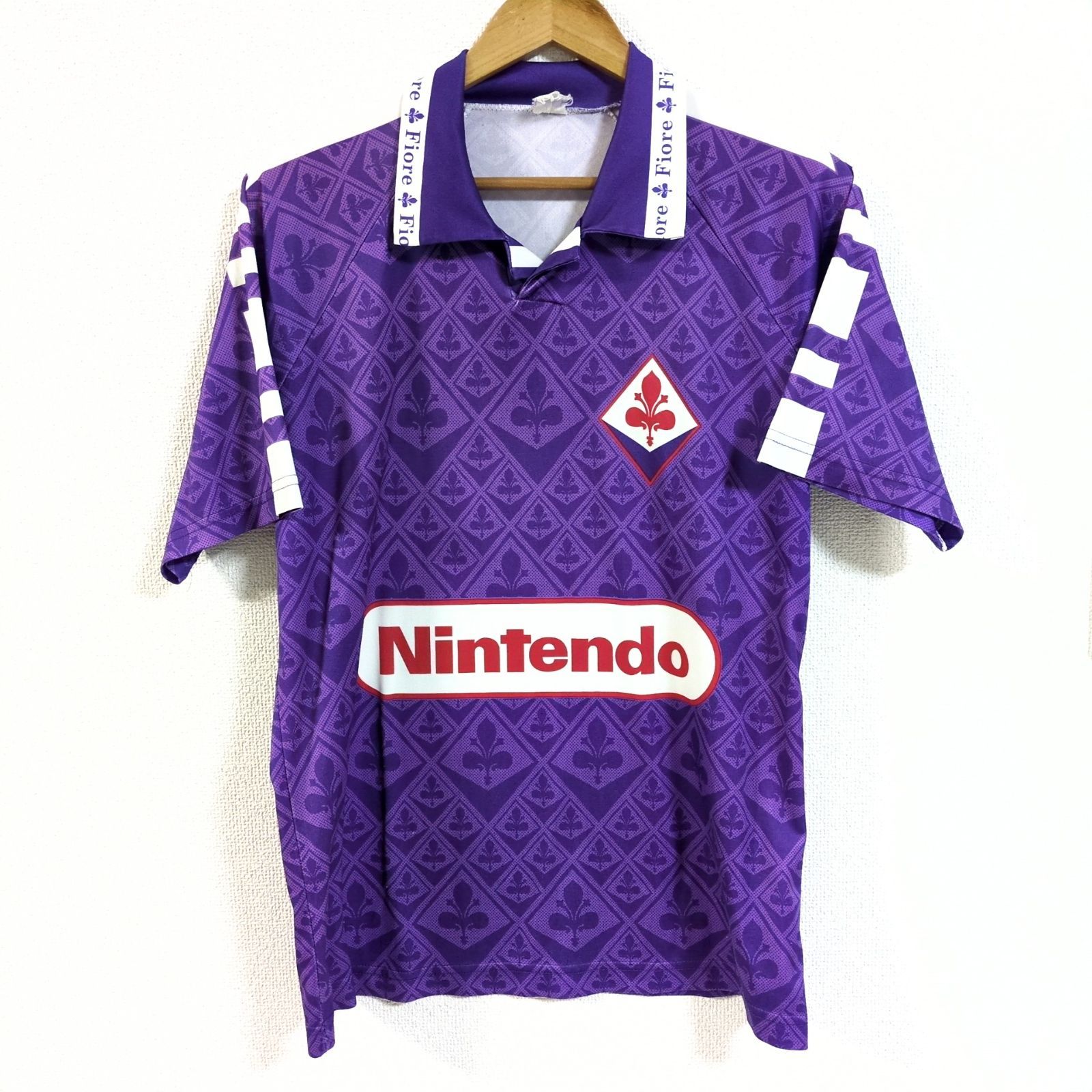 ACFフィオレンティーナ サッカーシャツ 紫 Nintendo バディストゥータ ACFフィオレンティーナ サッカーシャツ 紫 Nintendo