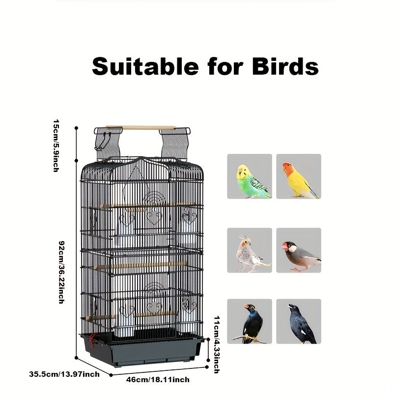 向けの頑丈なペット用鳥かご