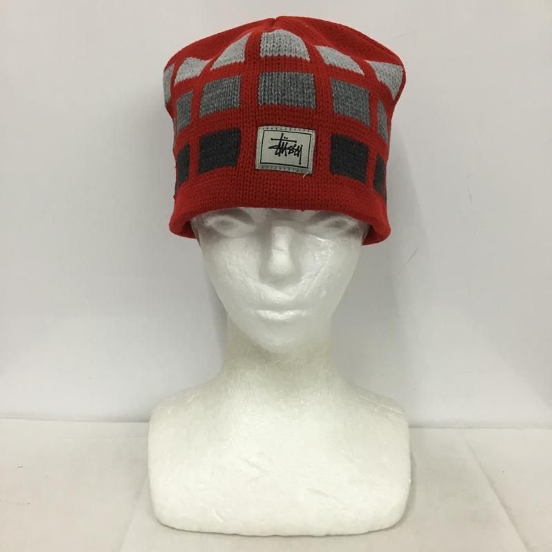 old Stussy usa製　チェック柄 ニット帽 90s STUSSY - 【超希少】⑧90's OLD STUSSYブランド初期モノグラム柄