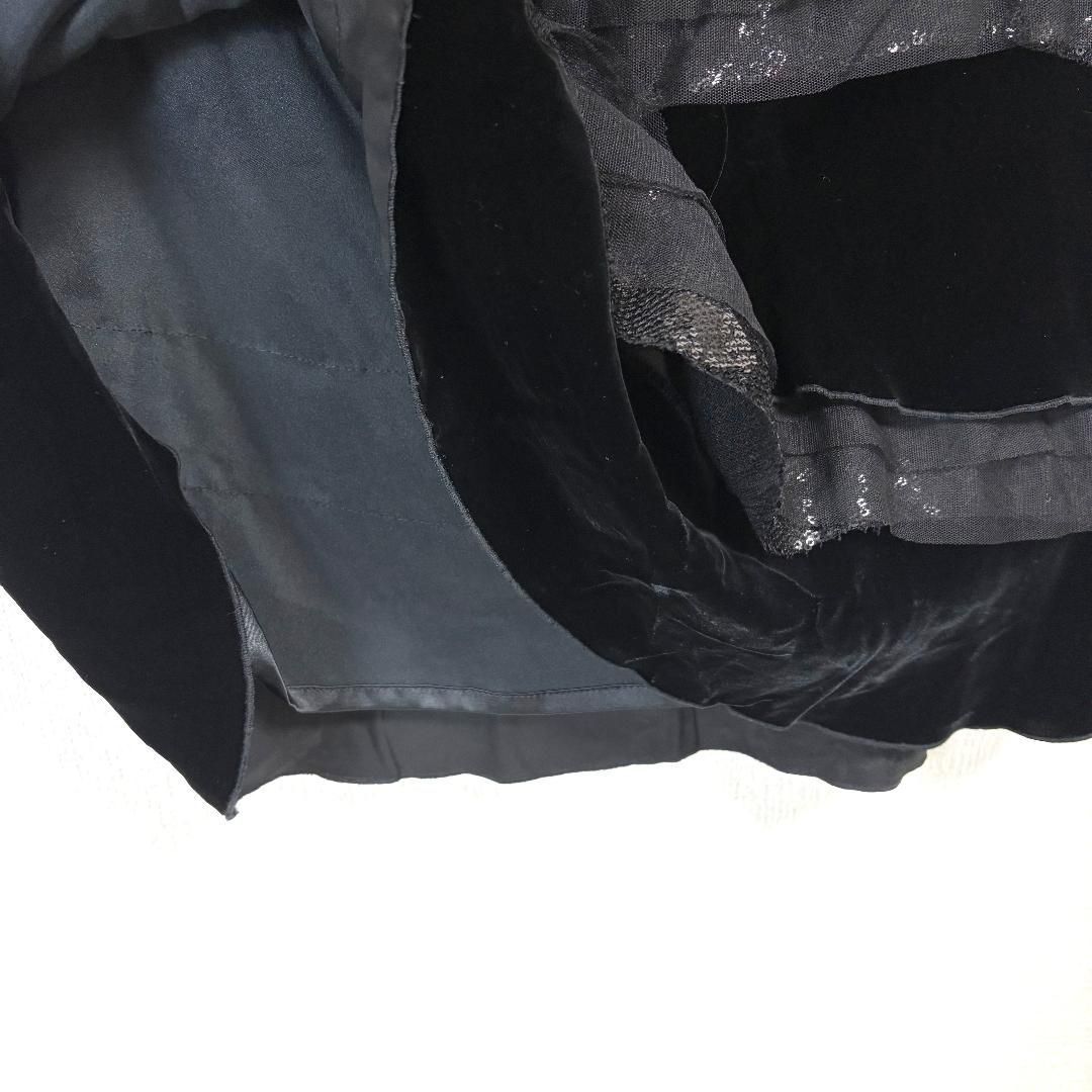 ベロアフリルティアードスカート 46