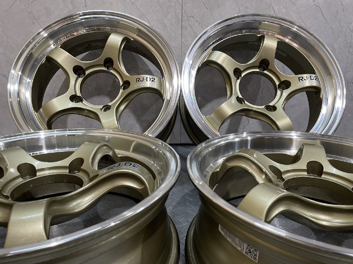 YOKOHAMA ADVAN Racing RJ-D2 アドバンレーシング RJD2 社外ホイール 16インチ 4本 5.5J5HPCD139.7 20 ゴールド ジムニー等 MHG014