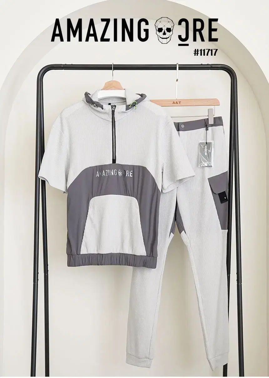 メンズゴルフウェア エアサーキット テックメッシュ Anorak アノラック ＆ ハイブ アコーディオ パンツ セット