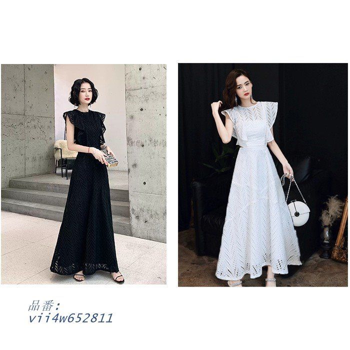 イブニングドレス 黒 お呼ばれドレス 演奏会 結婚式 オケージョンドレス かっこいい 半袖ドレス 二次会ドレス ワンピース 韓国 マザーズドレス vii4w652811