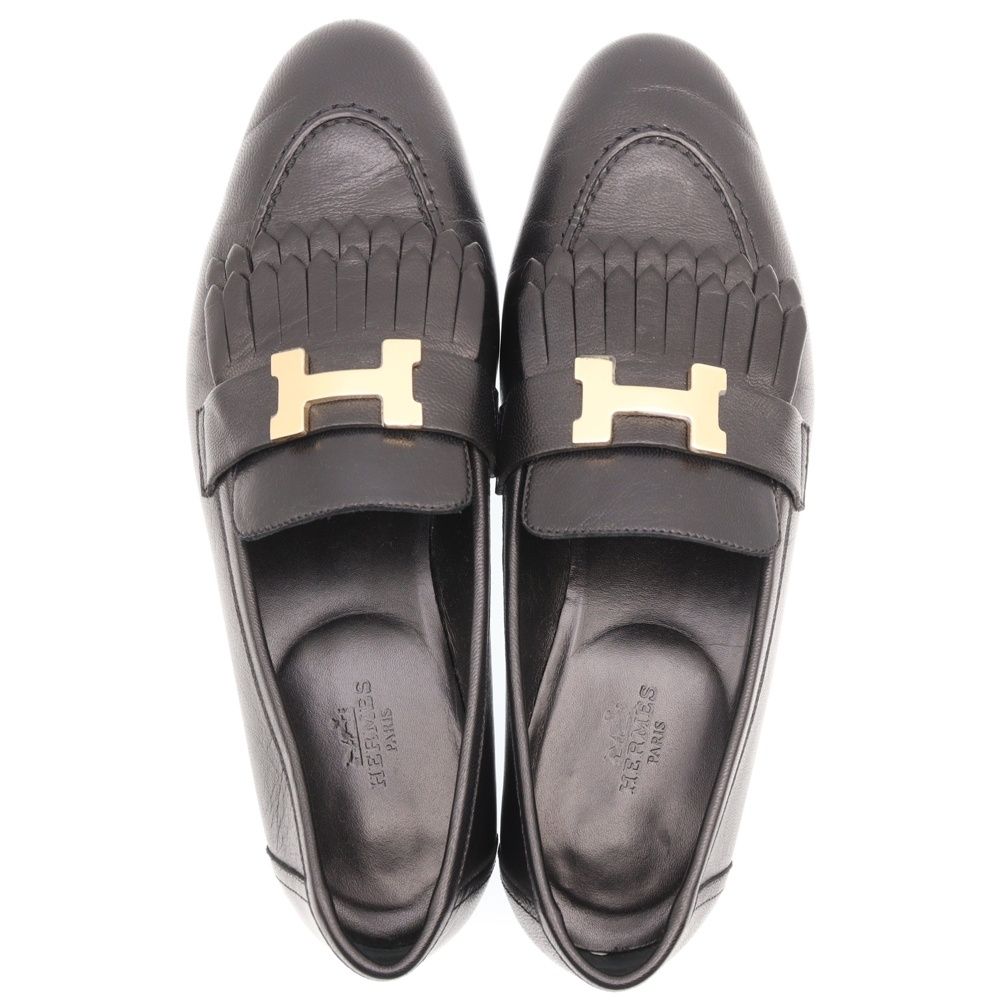 HERMES (エルメス) モカシン ロワイヤル Hロゴバックル レザー