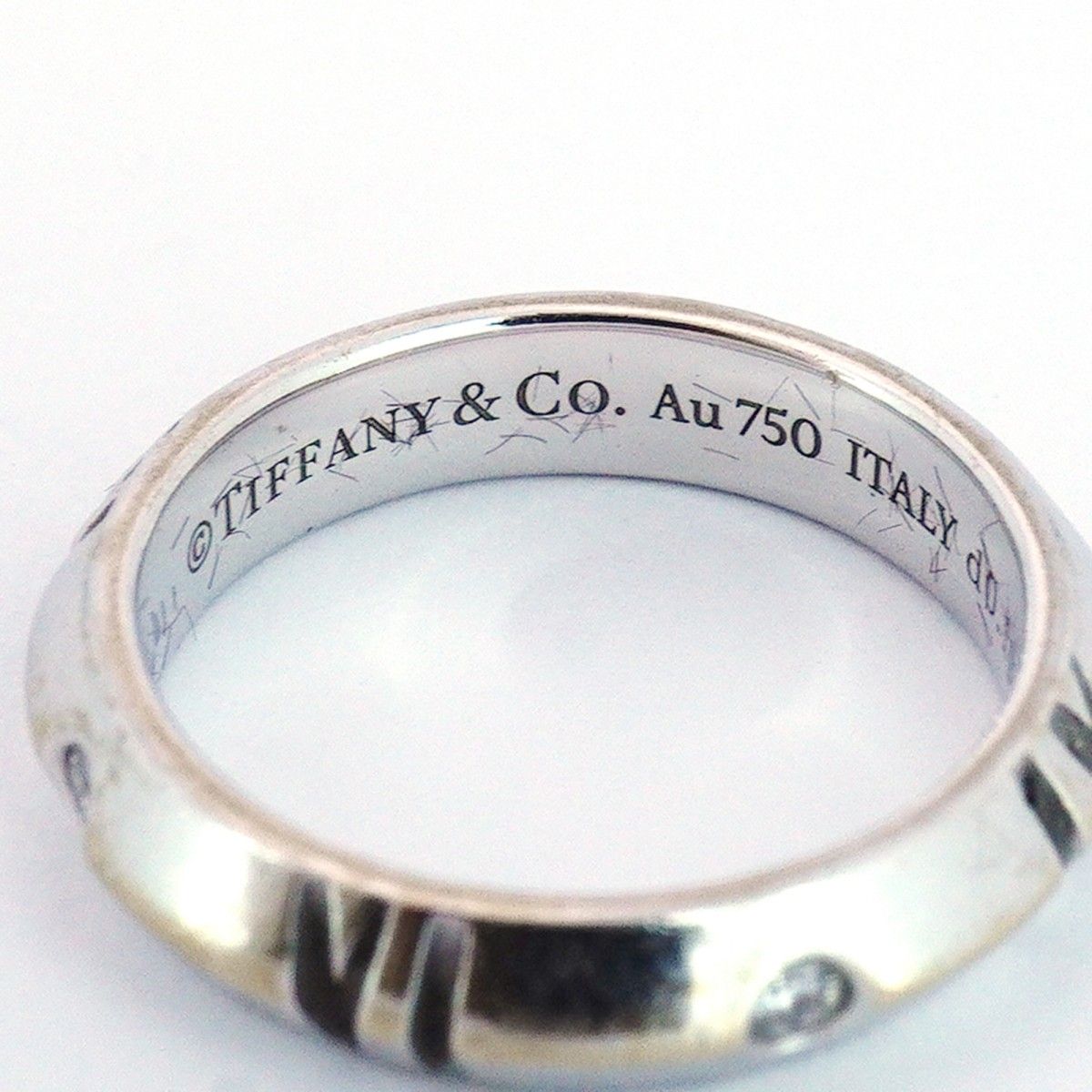 5jib0353】ティファニー リング アトラスXクロスロード/ナロー 4PD  