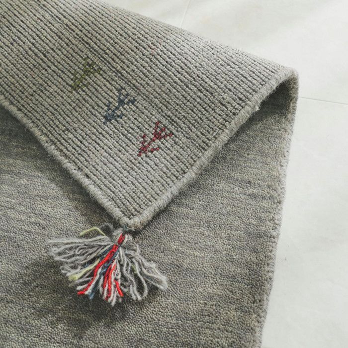 シンプルギャッベマット AYAKA アヤカ キッチンマット 45×120cm グレー GSCD802917 MARWIL-DEMENAGEMENTS_CH