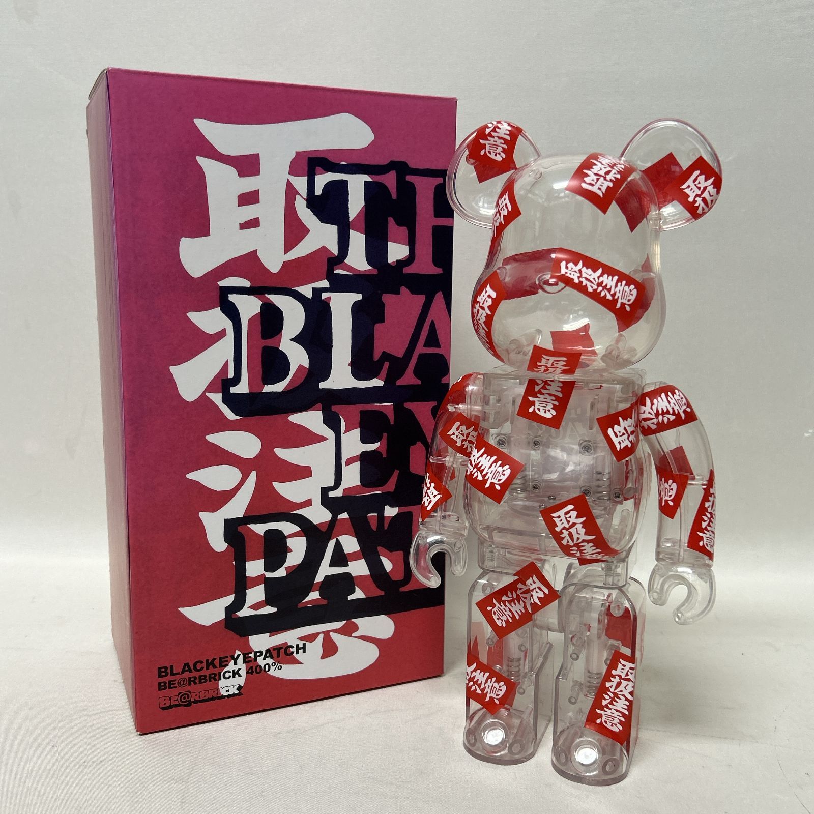 浜館81-2141 店舗併売品 BE RBRICK × BLACKEYEPATCH ベアブリック × ブラックアイパッチ 400％ 取扱注意 品