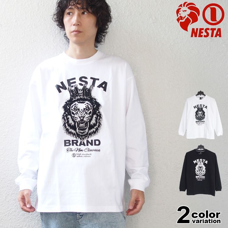 ネスタブランド ロンT NESTA BRAND 長袖 Tシャツ さがら 刺繍