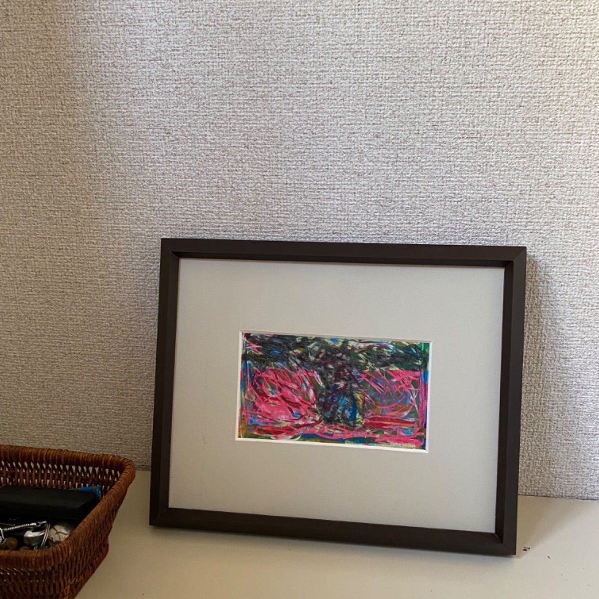 抽象画(画材クレヨン) クレヨン抽象画 A4サイズ - メルカリ