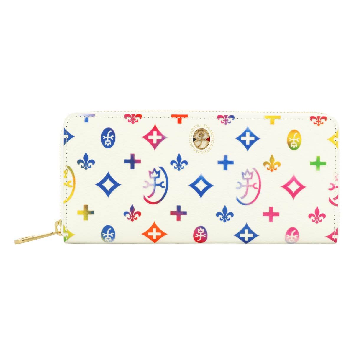 本革 レザー ラウンドファスナー 063615 長財布 ジェルマン カステルバジャック 牛革