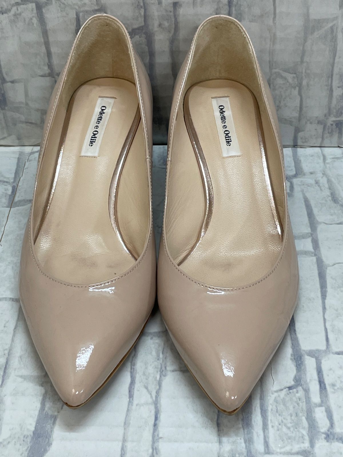 【超美品】Odette e Odile ベージュ スエード パンプス Odette e Odile ベージュ ハイヒールパンプス 23 - メルカリ