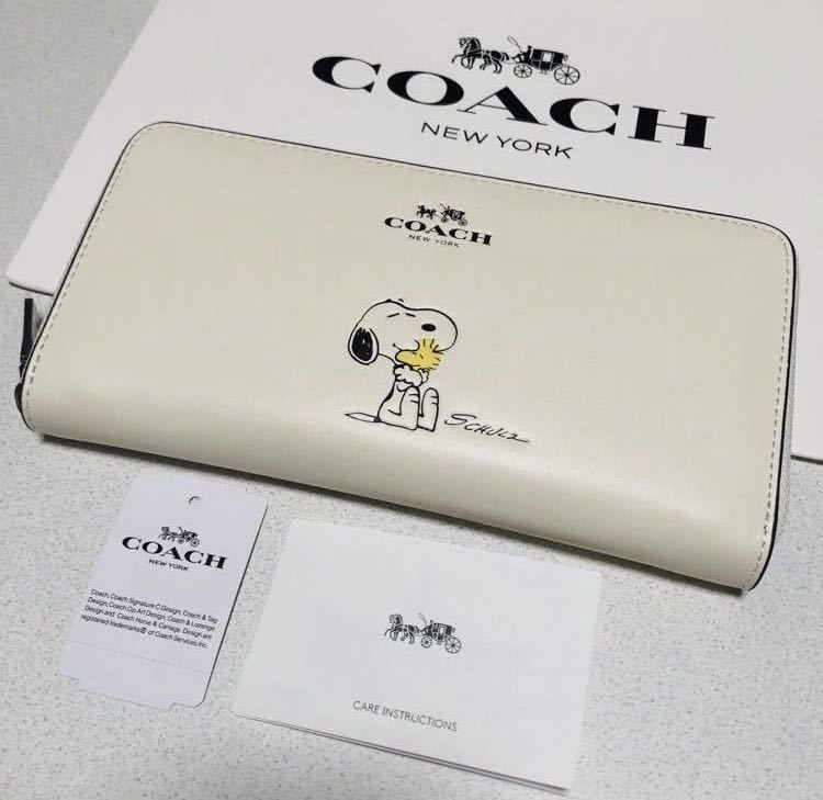 ☆ COACH コーチxピーナッツ限定コラボ スヌーピープリント 長財布