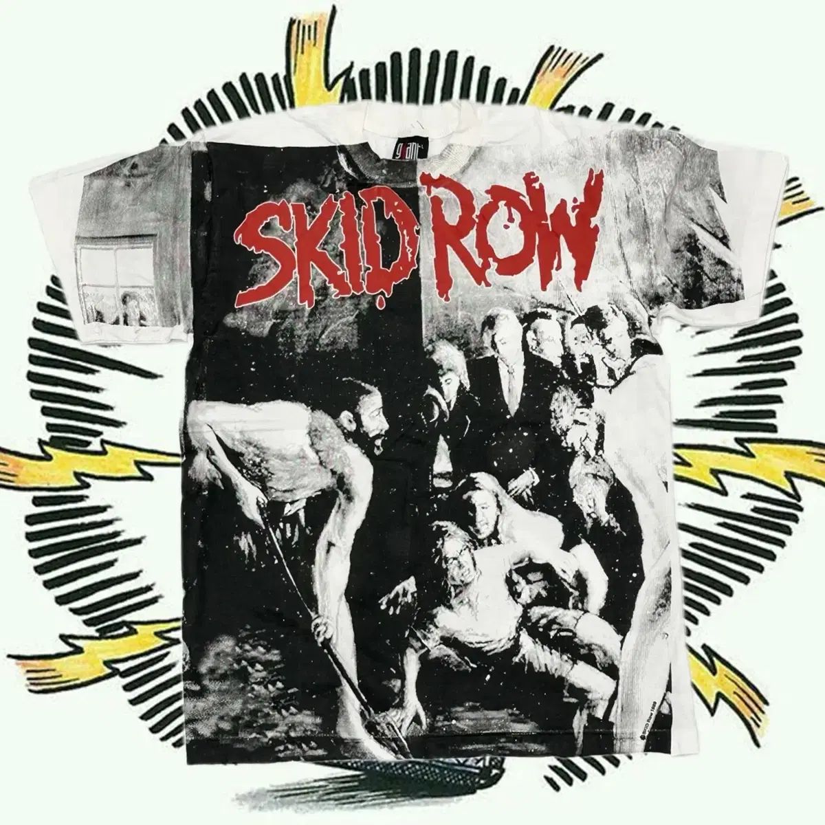 ヴィンテージ ロックバンドTシャツ バンドTシャツ スキドロー skidrow