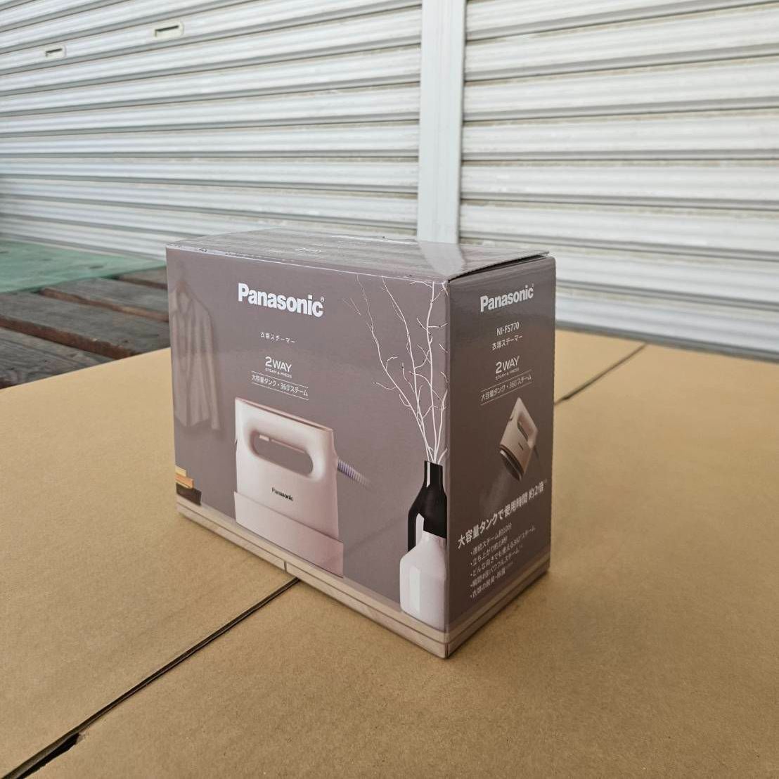 未拆封 Panasonic パナソニック NI-FS770 C 衣類スチーマー 360°スチーム ベージュ NI-FS770-C