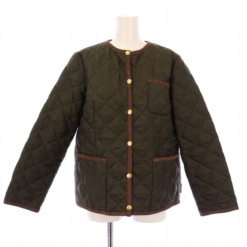 トラディショナルウェザーウェア Traditional Weatherwear ARKLEY キルティングジャケット 中綿 アウター 切替 36 カーキ L222APQCO0334AA |BB