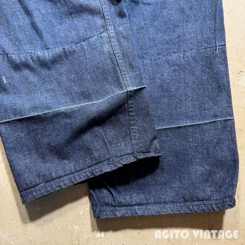 40's Unknown デニムオールインワン ツナギ WW II 大戦モデル 月桂樹