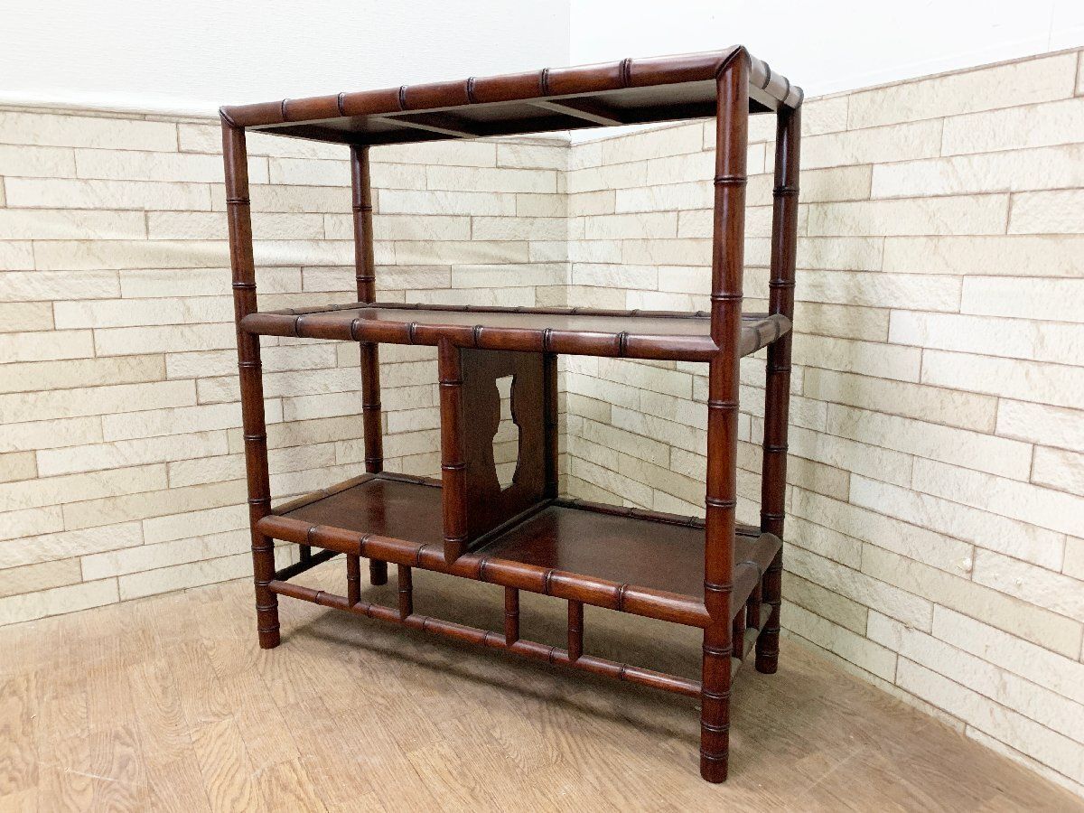 コンパクト 紫檀 茶棚 飾り棚 唐木 キャビネット 収納家具 コンパクト 紫檀 茶棚 飾り棚 唐木 キャビネット 収納家具