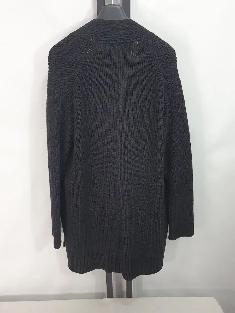 TIME HOMME カーディガン コットン ロング ニット セーター ブラック 95