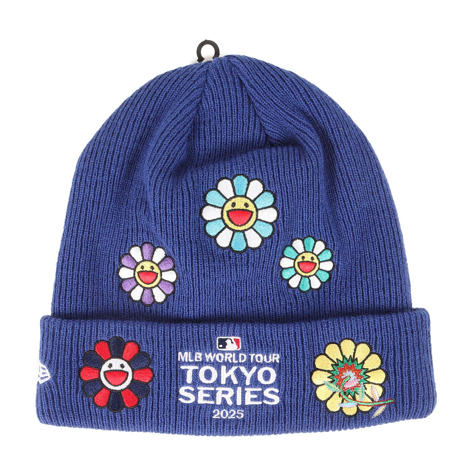 村上隆　カイカイキキ　ニューエラ　ニット帽　ビーニー 新品】NEW ERA ニューエラ ビーニー ブルー サイズ:ONE SIZE