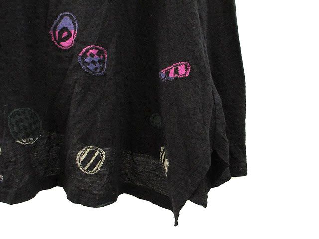 美品 慈雨 ジウ 総柄 変形 ジャガード カットソー 長袖 センソユニコ 40 美品 慈雨 ジウ 総柄 変形 ジャガード カットソー 長袖