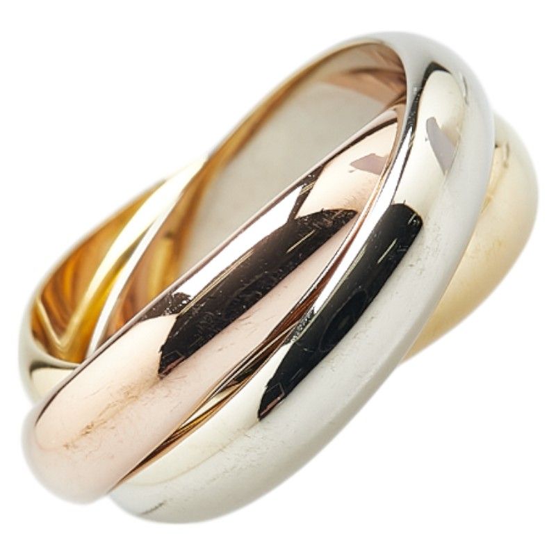 カルティエ トリニティ リング 指輪 #48 K18YG イエローゴールド K18WG