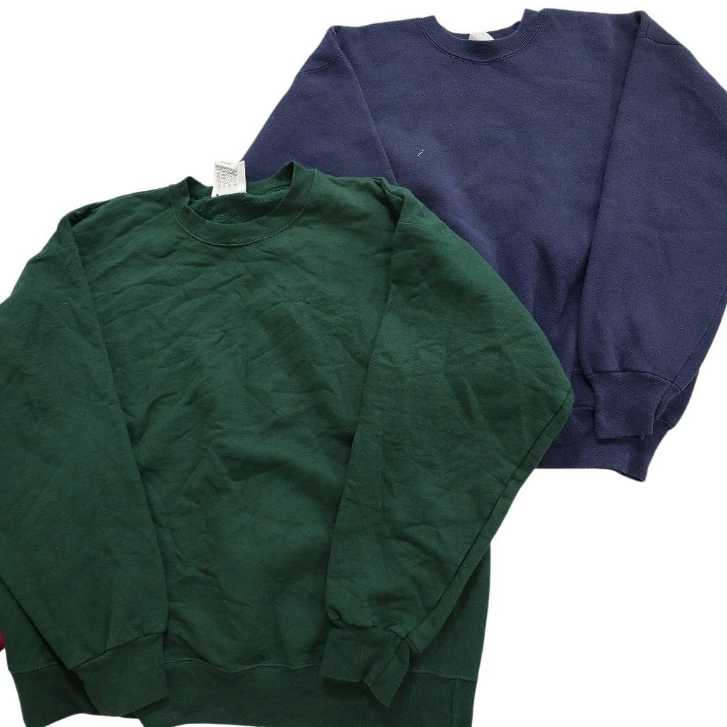 古着卸 まとめ売り 無地 スウェット 8枚セット (メンズ L /XL
