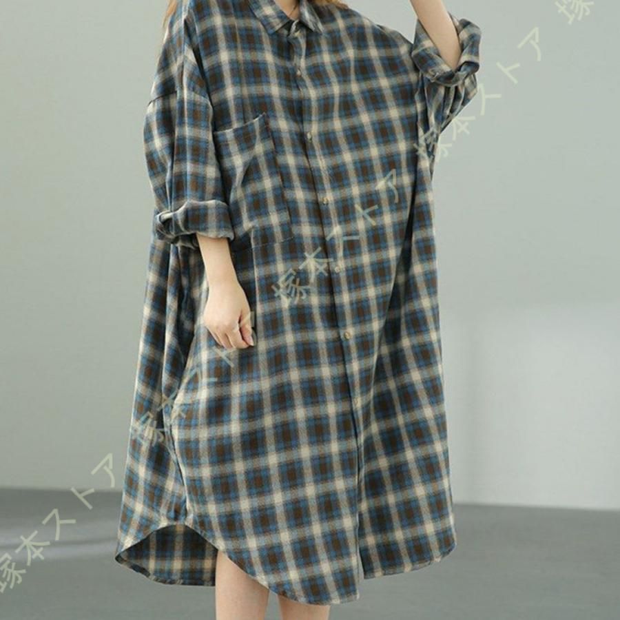 ボタン 大人 長袖 シャツ ロングシャツ トップス ロング 7分袖 ポケット リネンシャツ 大きいサイズ 体型カバー ラペル チュニック お尻が隠れる きれいめ 白 ロング丈 大人 長袖 シャツ ロングシャツ トップス ロング 7分袖