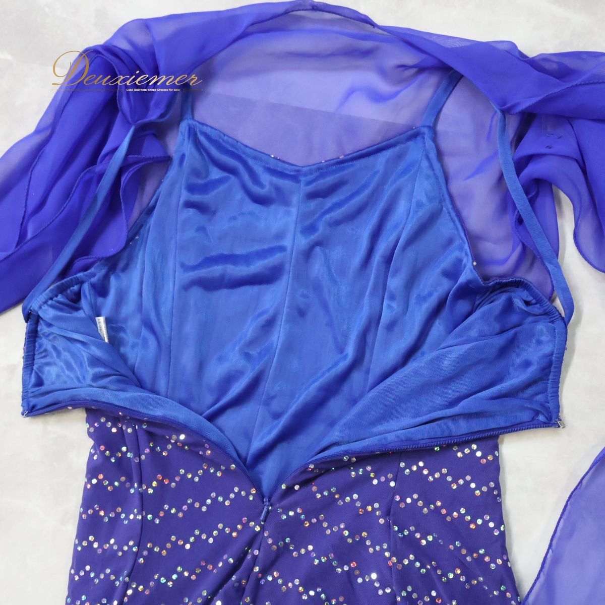 【美品 社交ダンス衣装】上下セット ICHIOKU イチオク パープル 紫 レース 半袖 花柄 ライラック ラベンダー フェミニン 清楚 社交ダンス 衣装 トップス ブラウス 紫 レッスン 練習着