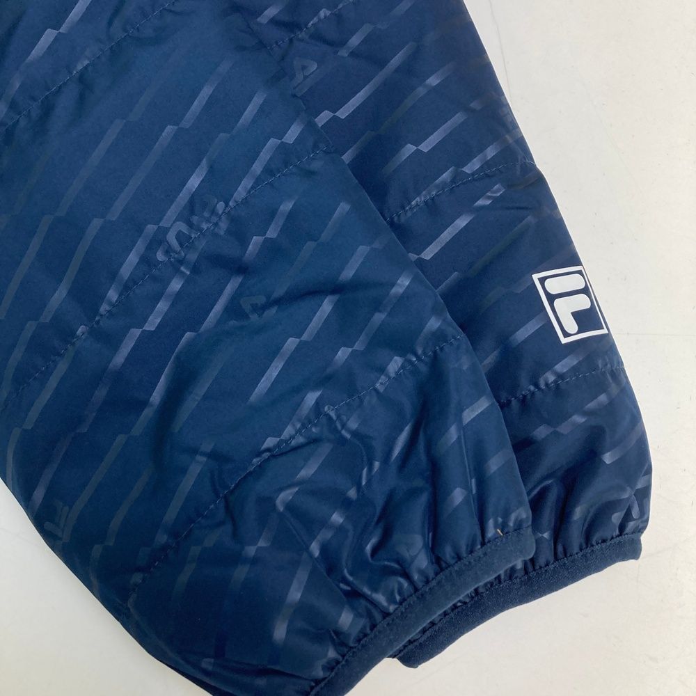 サイズ L FILA GOLF フィラゴルフ 中綿ジャケット ロゴ総柄 ネイビー系 240101406354 ゴルフウェア メンズ ストスト LLC-HASEGAWATOSO_COM