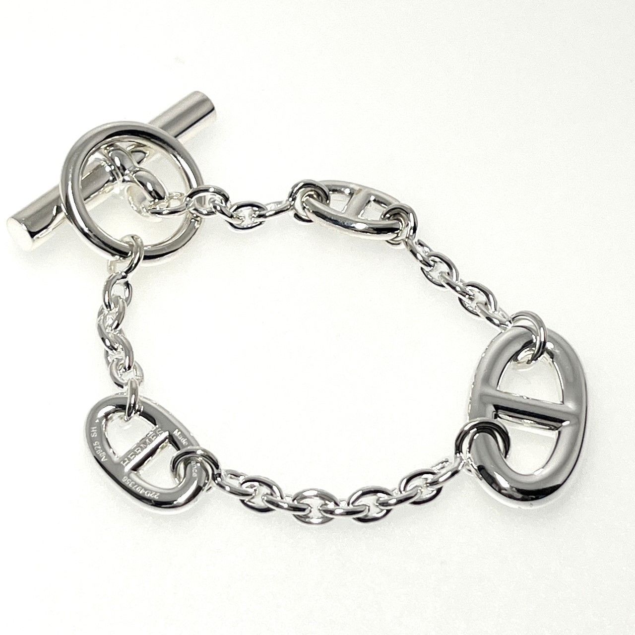 美品 HERMES エルメス シェーヌダンクル ファランドール ブレスレット 