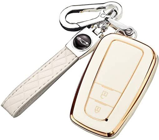 AP Key Case, Green, 2 Buttons, TPU, Toyota, General Purpose