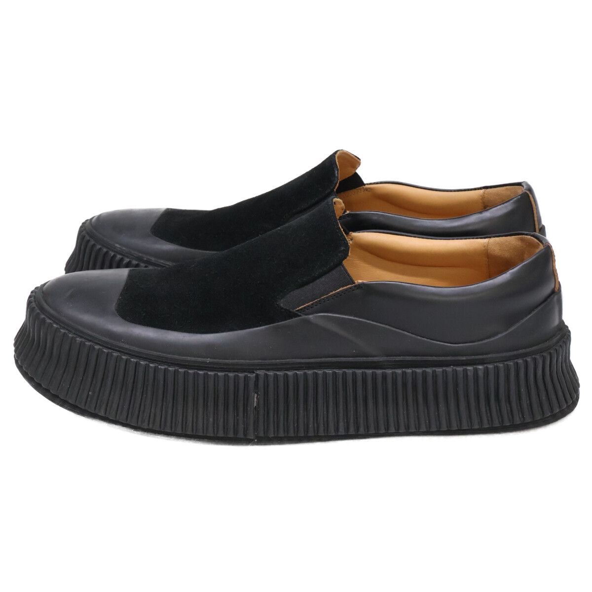 JIL SANDER ジルサンダー 【美品】プラットフォーム レザーx