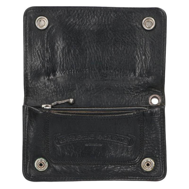  クロムハーツ 1 ZIP 1ジップ クロスボールボタンレザーウォレット財布 メンズ その他 小物