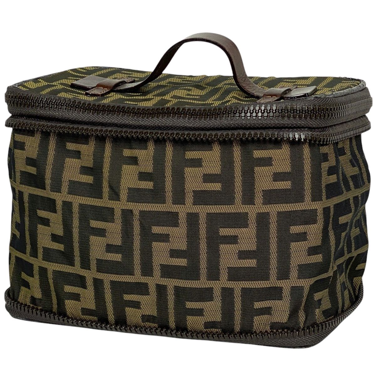 FENDI ズッカ柄　化粧ポーチ フェンディFENDIポーチ】ズッカ柄ロゴ化粧ポーチ小物入れ文具
