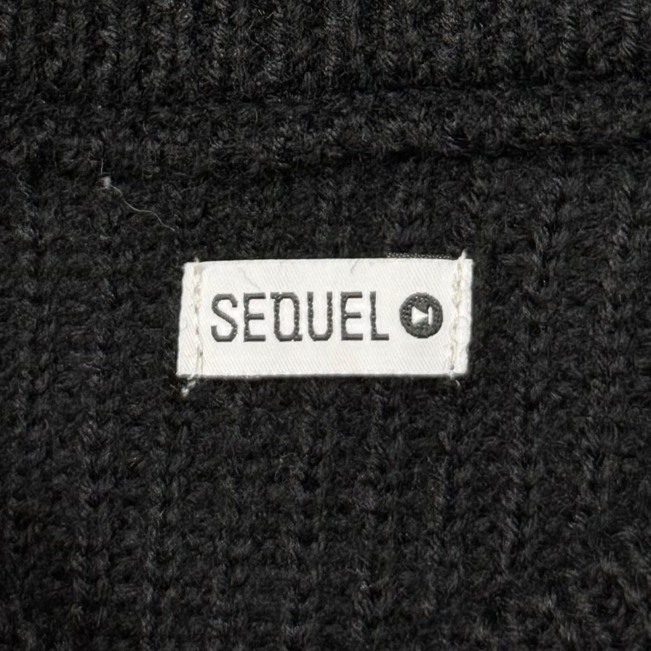 Black&White セーター　LL タグ付き新品　定価19800円 参考上代52800円 SEQUEL 22AW CREW NECK KNIT クルーネック