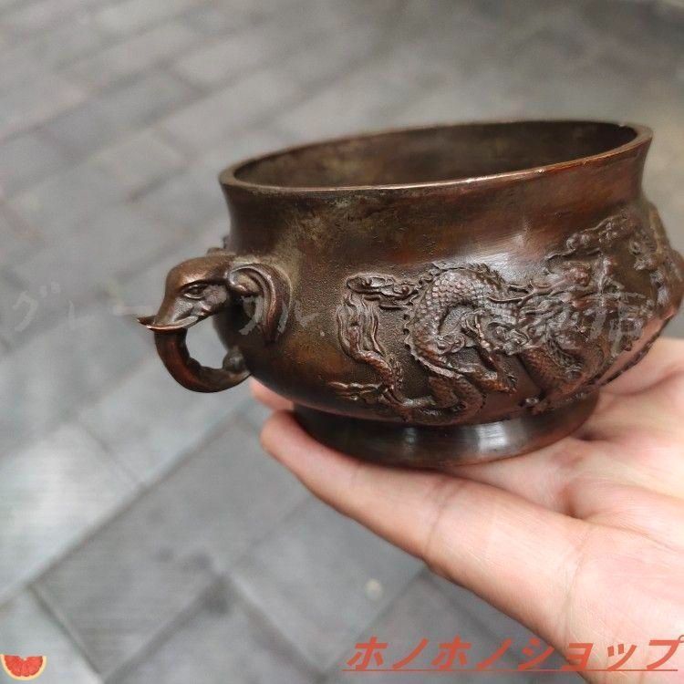 三鳳凰銅香炉 香薫炉 銅炉 三足鼎 銅器 香道具 装飾品 工芸品 香炉｜三足龍鳳銅炉｜中国茶道具の通販・天香茶行
