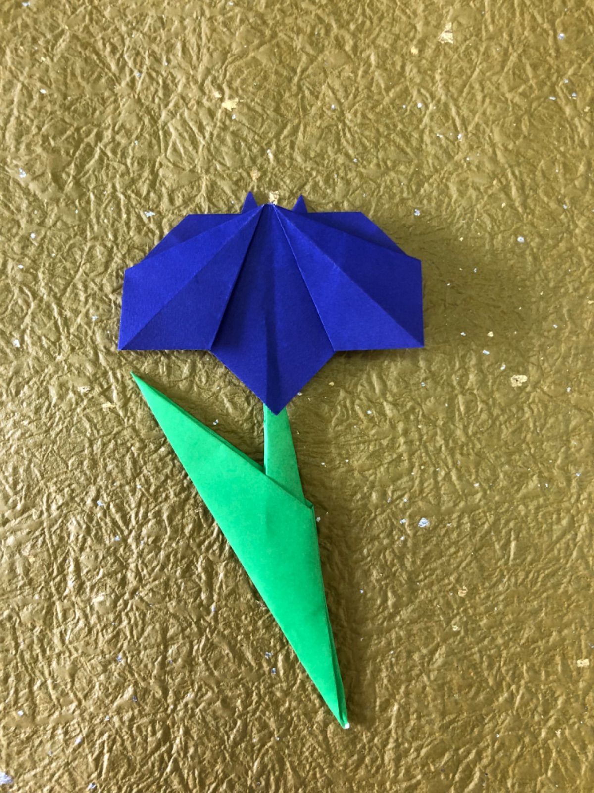 折り紙、あやめの花30本、素材パーツ