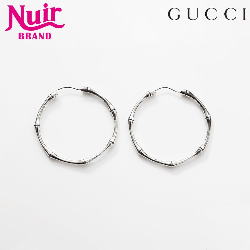GUCCI グッチ ピアス バンブー フープ - メルカリ